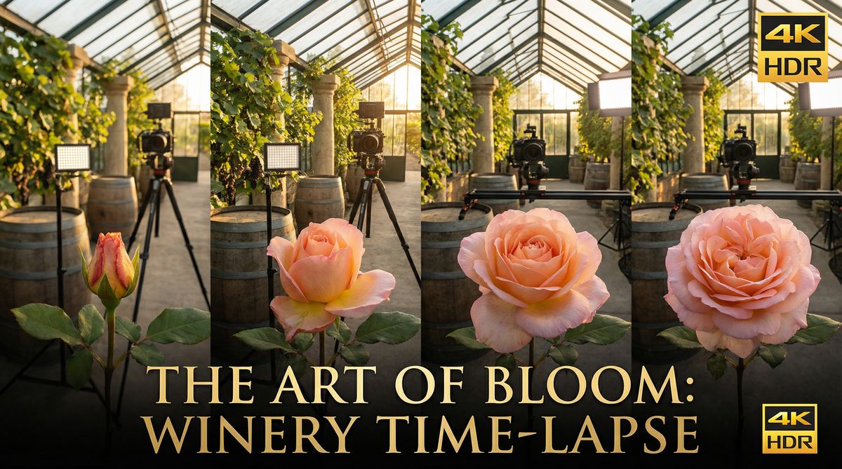 小马拉大车植物视频-延时摄影花朵绽放