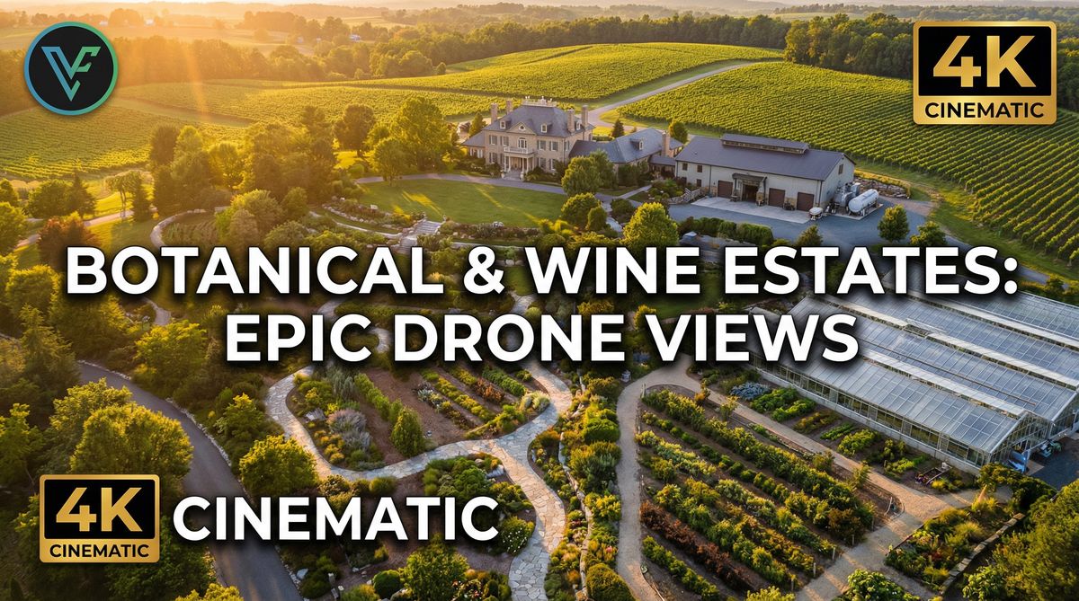 小马拉大车植物视频-航拍植物园全景